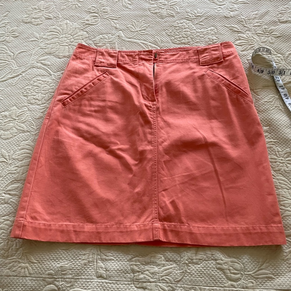 J CREW Mini Skirt, Size 6, Coral